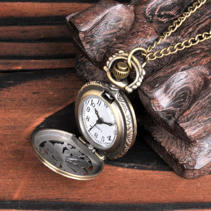 Small Bronze Dragonfly Pocket Watch Ll3729