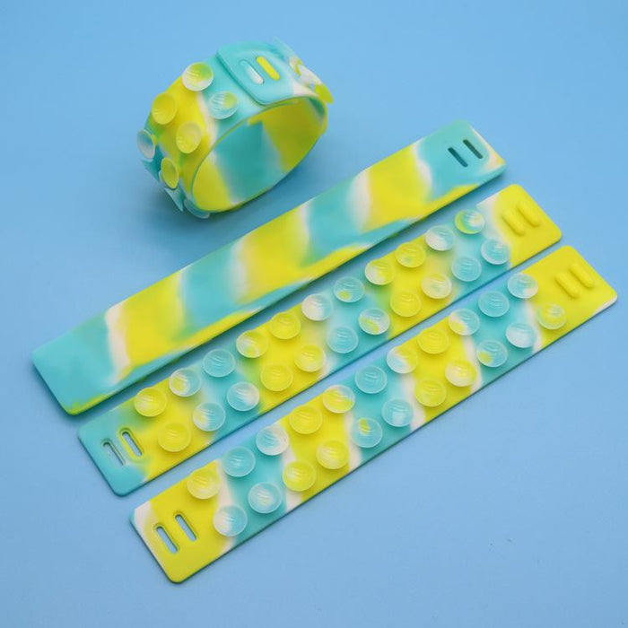 Silicone Decompression Suction Cup Toy with Ruler