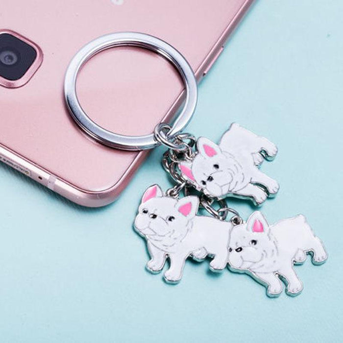 Creative Cartoon Pet Dog Car Key Ring Keychain