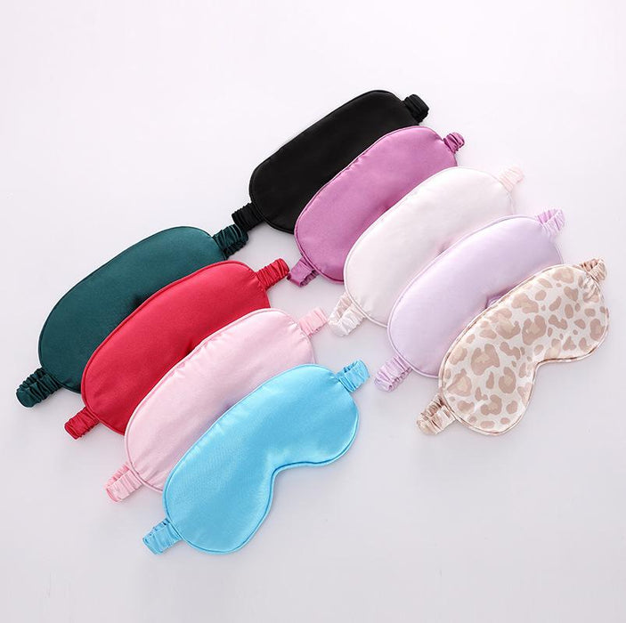 Pure Color Simulated Silk Sleeping Shade Eye Mask