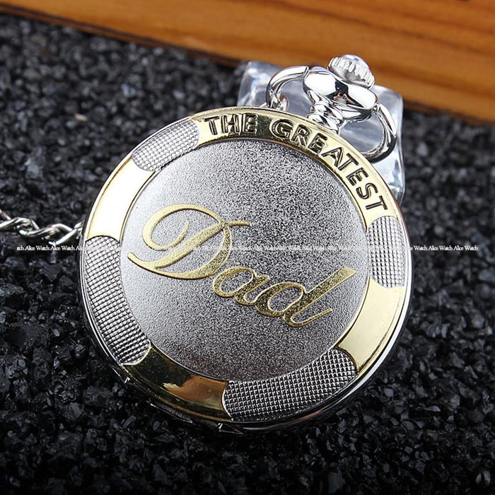DAD Men Women Pocket Watch With Chain