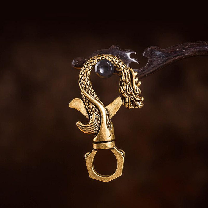 Vintage Brass Faucet Car Keychain