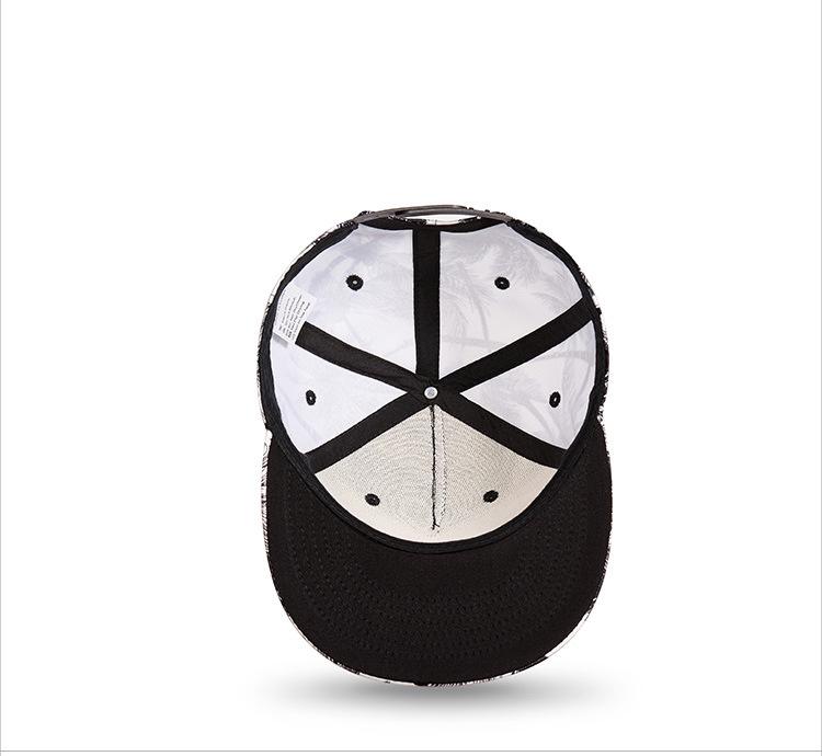 New Hip Hop HD Digital Coconut Pattern Baseball Cap