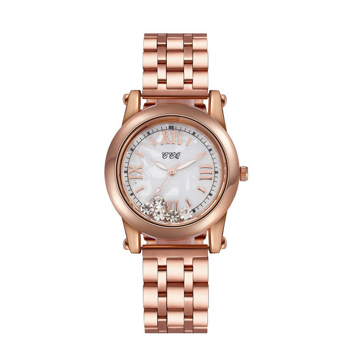 New Stainless Steel Women Wristwatch Quartz Fashion Casual Clock LLZ20806