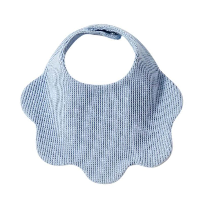 Cotton Waffle Towel Baby Petal Shaped Bib