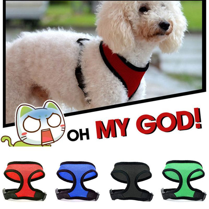 Nylon Dog Leash Breathable Mesh Dog Leash Vest