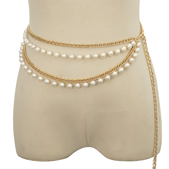 Sexy Cross Chain Tassel Body Chain Female Waist Chain