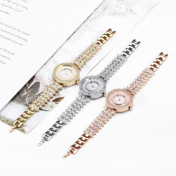 New Stainless Steel Women Wristwatch Quartz Fashion Casual Clock LLZ20796