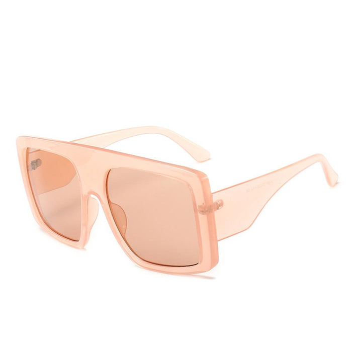Large frame thick edge Sunglasses Women's gradient