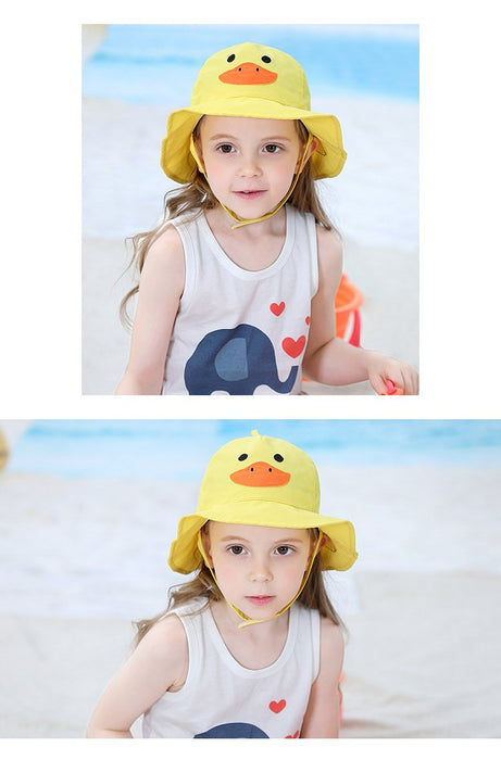 Summer Children's Cute Cartoon Baby Outdoor Sunscreen Hat