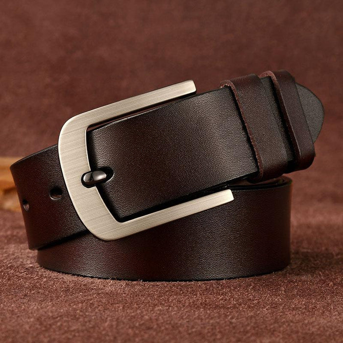 Vintage Men's Pin Buckle Casual Jeans Leather Belt