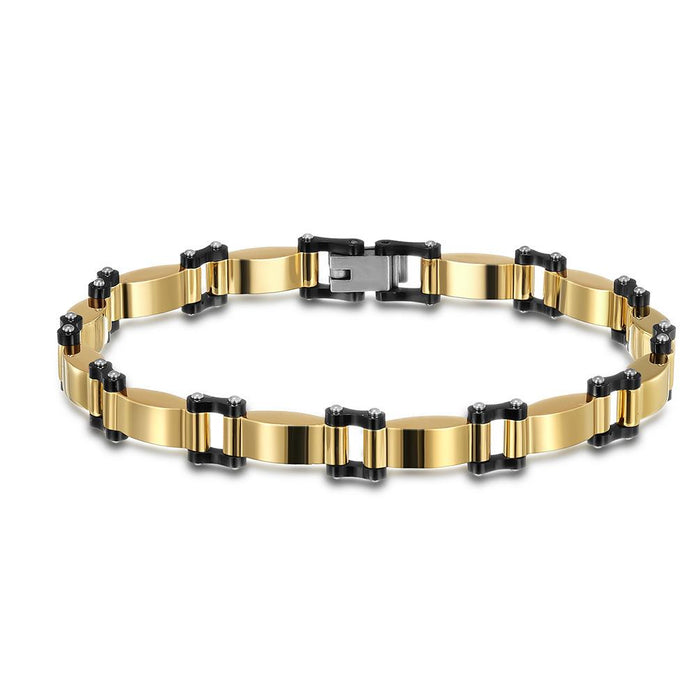 Men's Black Carbon Fiber Titanium Steel Bracelet Jewelry
