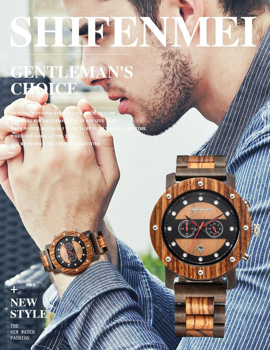 New Steel Room Men's Fashion Retro Multifunctional Quartz Watch