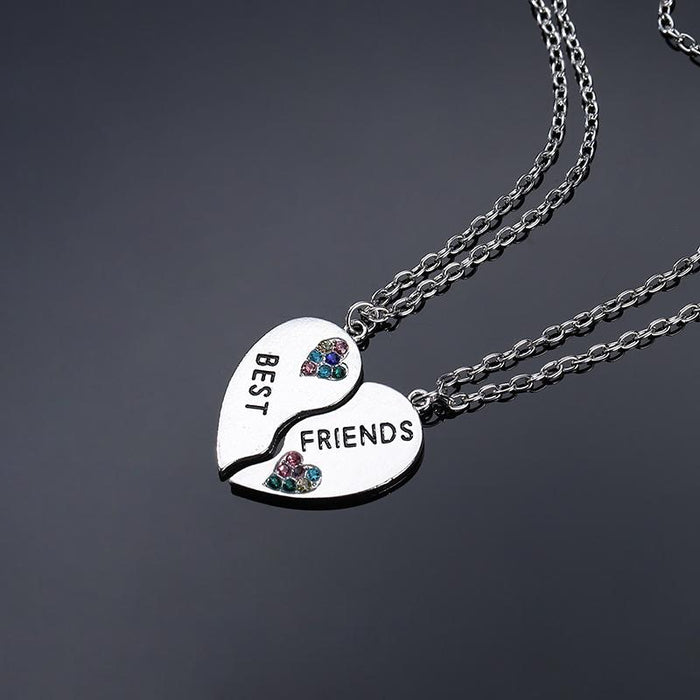 2 Pcs/ Set Best Friends Honey Love Couple Necklace
