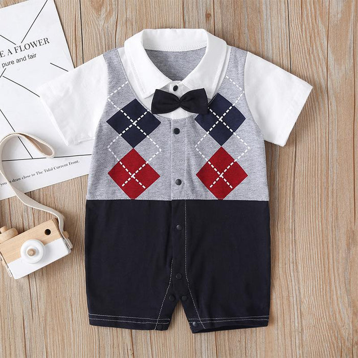 Little Gentleman Summer Short Sleeve Boys' Jumpsuit
