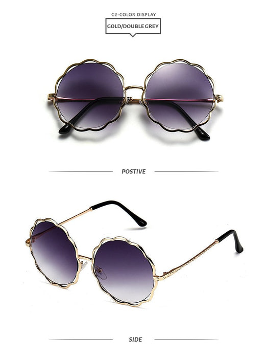 Metal lace colorful Sunglasses