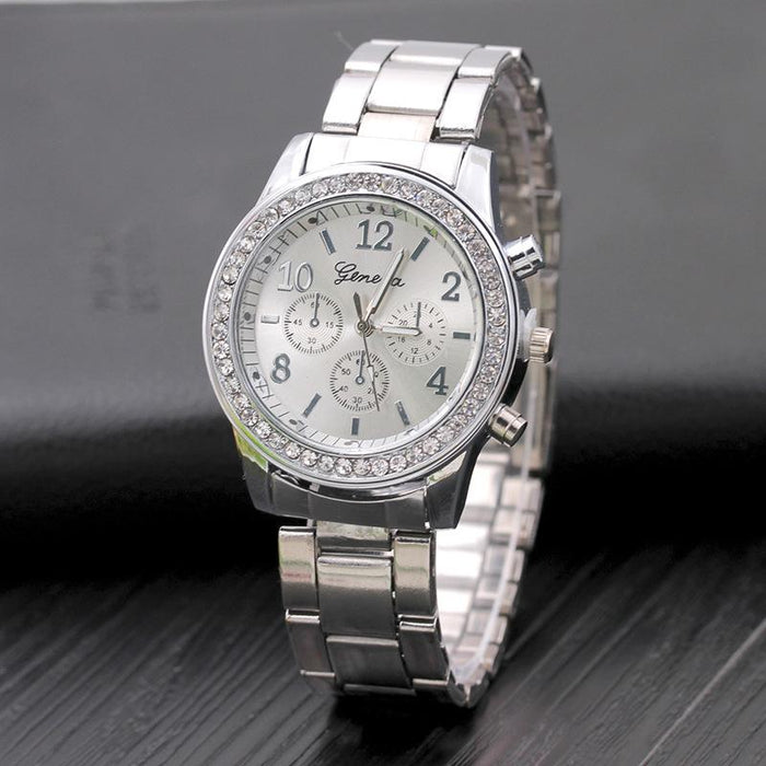 Women Classic Watches Stainless Steel Wristwatch