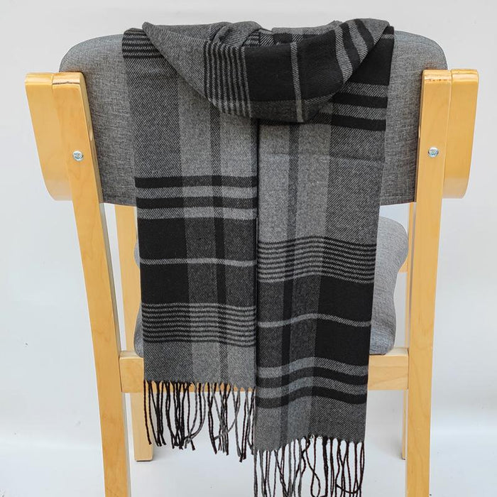 Classic Lattice Soft Scarf Cashmere Plaid Scarves