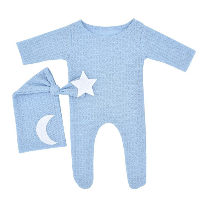 Two Piece Star Moon Knitted Jumpsuit