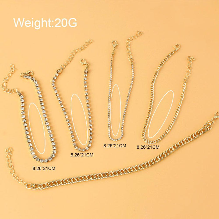 Ins Simple Style Fashion Foot Decoration Women's Multi-layer Foot Chain