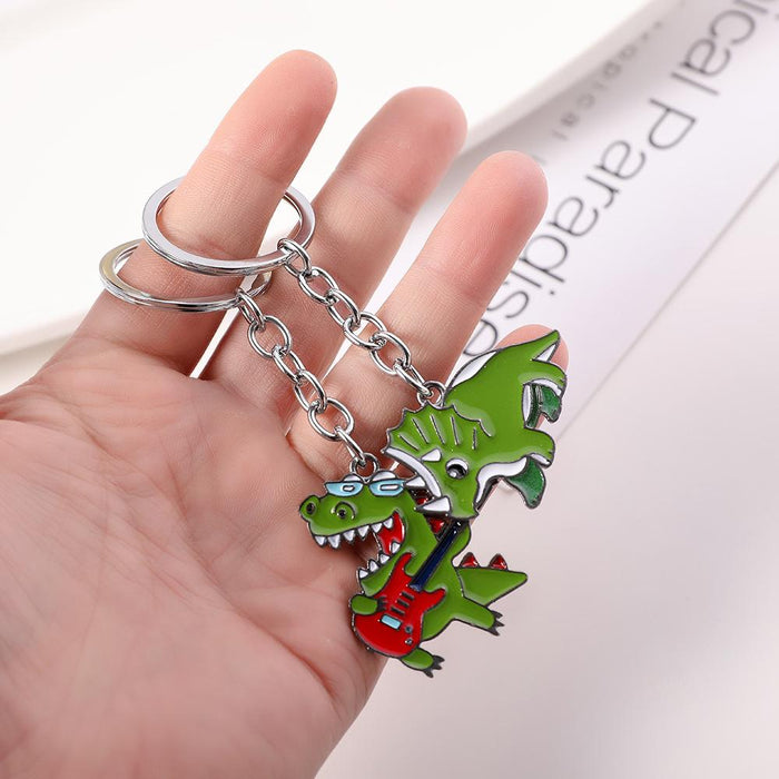 Creative Fashion Dinosaur Metal Keychain