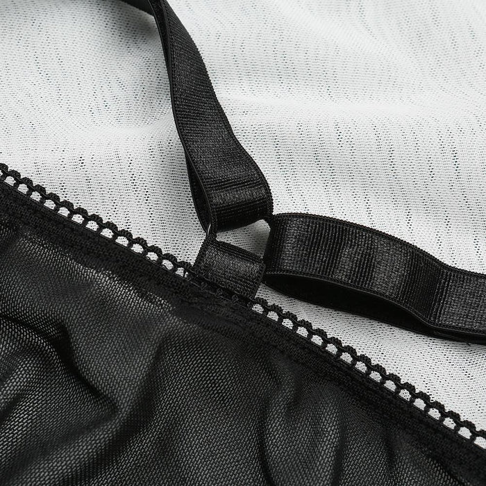 Women Lace Mesh Intimate Underwear Sexy Lingerie Set