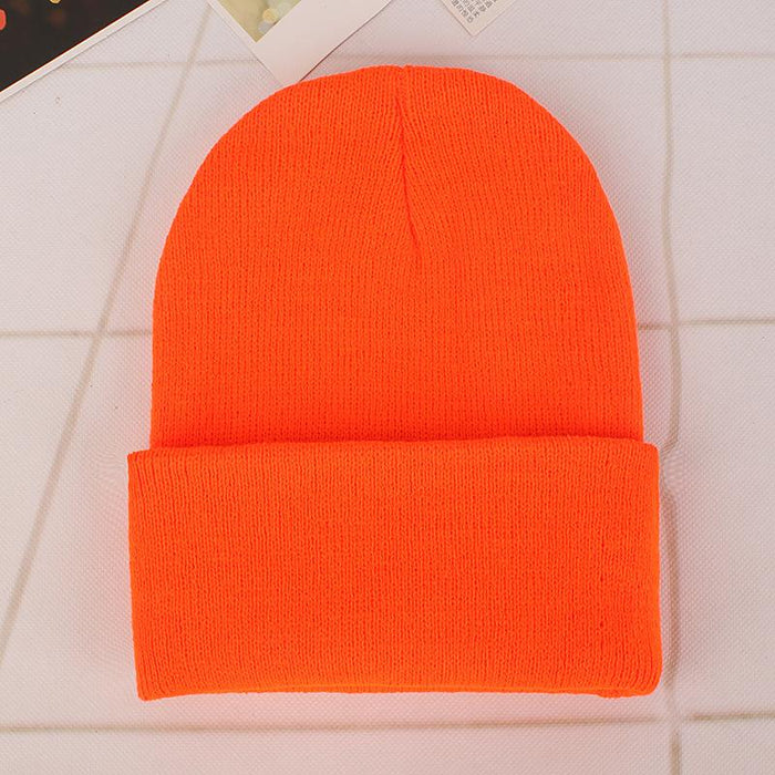 Winter Hats for Unisex Beanies Knitted Solid Cute Hat