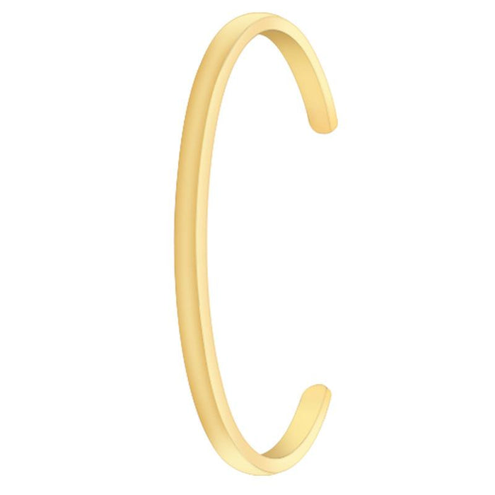 New Fashion Titanium Steel Bracelet Gold Color C-shaped Bracelet Bangle