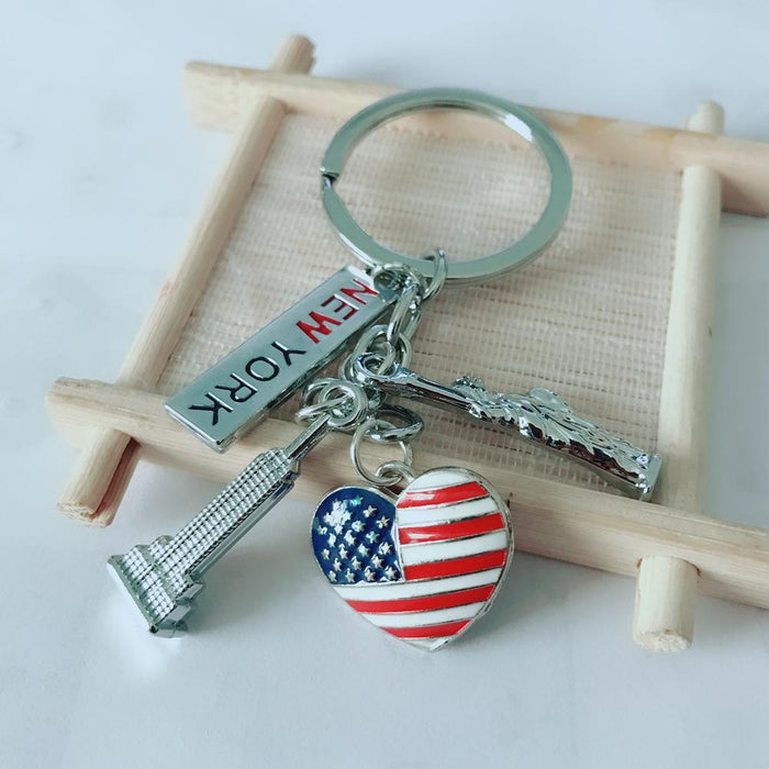 Double Sided 3D Souvenir Love Keychain