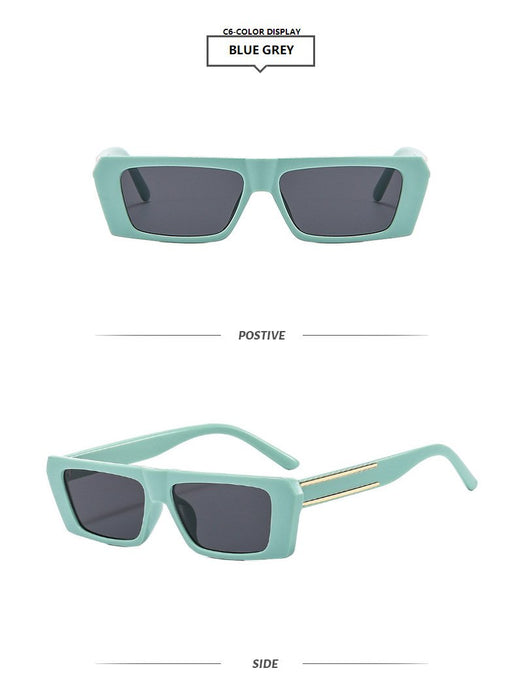 Square small frame sunglasses