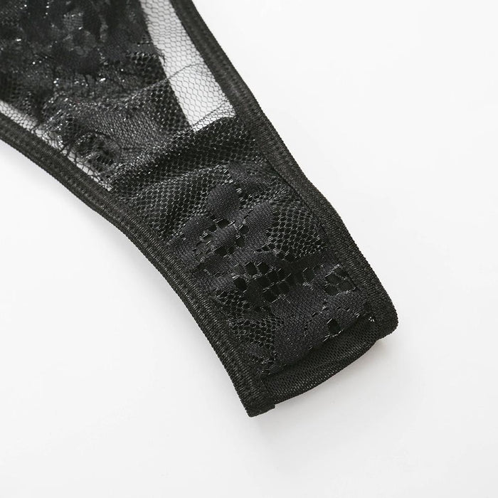 Sexy Lace Lingerie Set Women Black Intimates Underwear