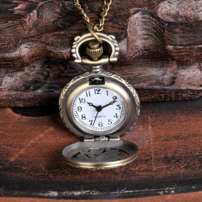 Small Bronze Dragonfly Pocket Watch Ll3729