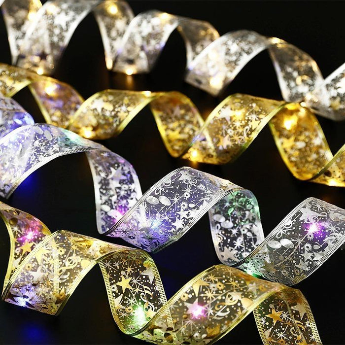 Ribbon Fairy Light Christmas Decoration 2022