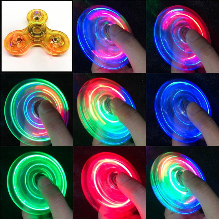 Glowing LED Light Finger Stress Relief Toy