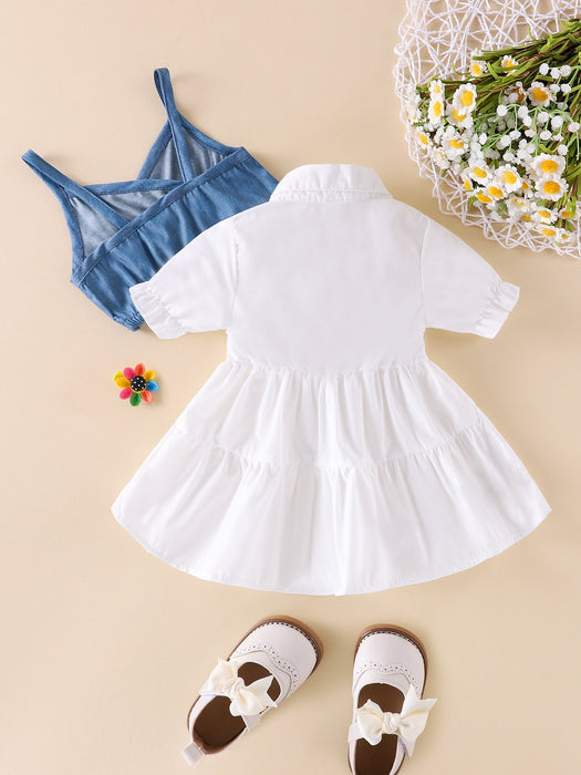 Shirt skirt girl dress