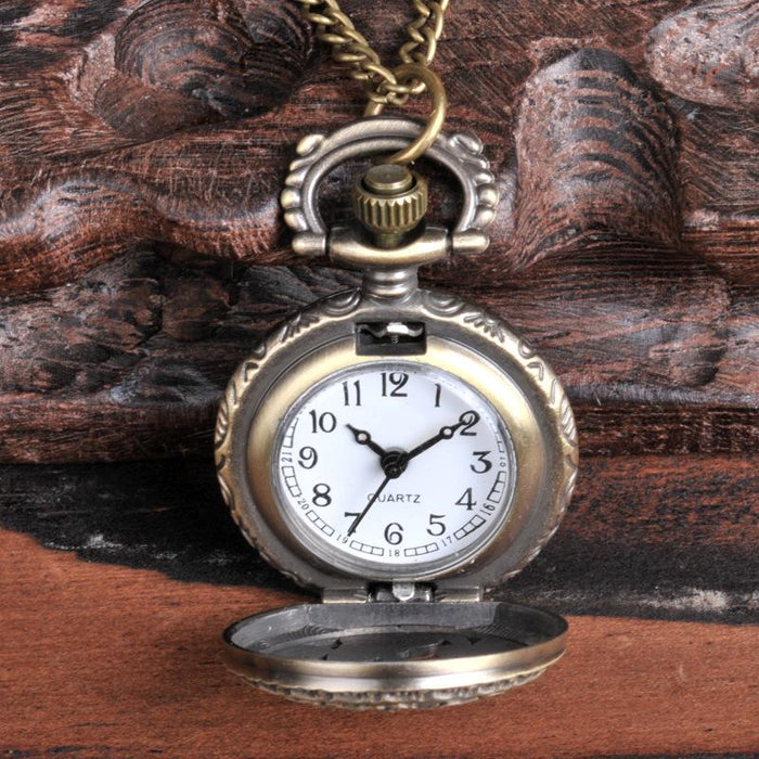 Vintage Hollowed Out Butterfly Quartz Small Pocket Watch Ll3716