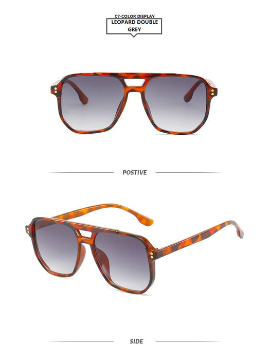 Frame double beam meter nail Sunglasses