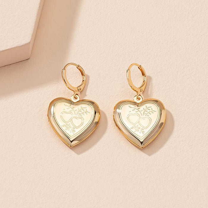 New Fashion Vintage Heart Shape Women's Earrings