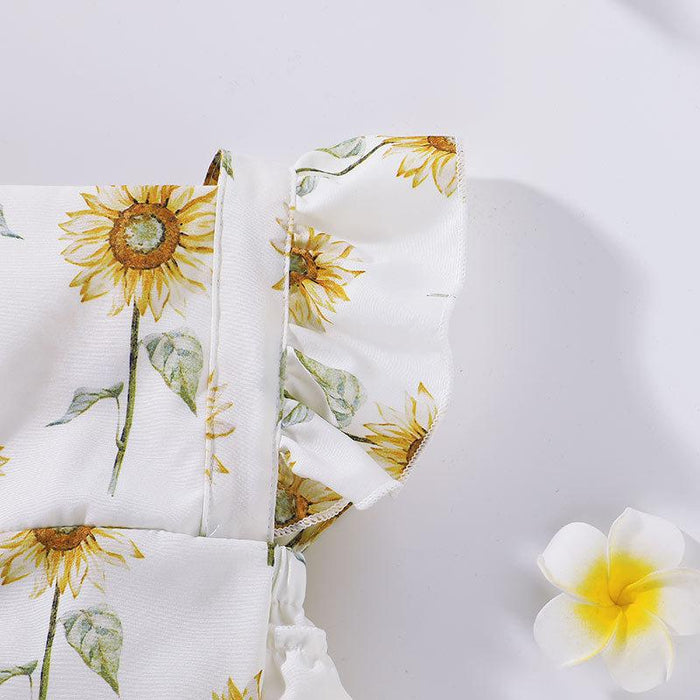 Infant summer printed short sleeved Jumpsuit