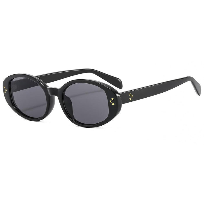 Rice nail oval small frame sunglasses