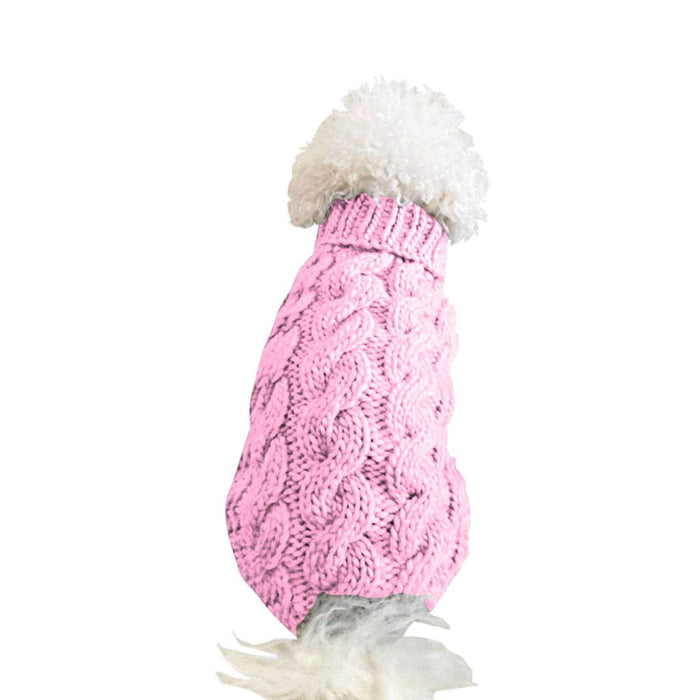 High collar knitted pet cat and dog clothes