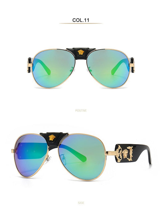 Retro men's and women's Metal Sunglasses