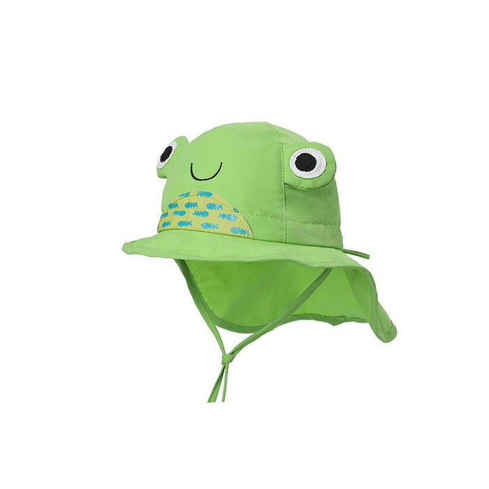 Cartoon Frog Cute Sunscreen Thin Children's Shawl Hat