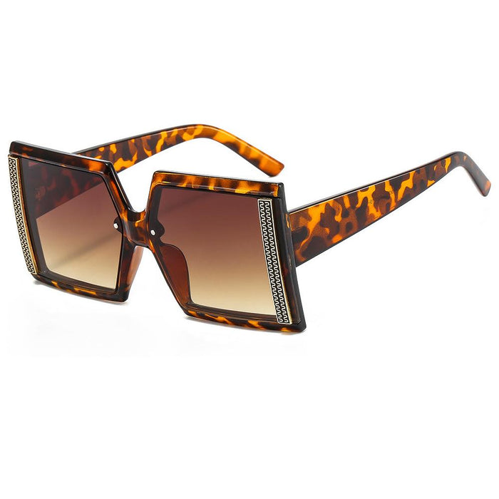 Square large frame light luxury Sunglasses