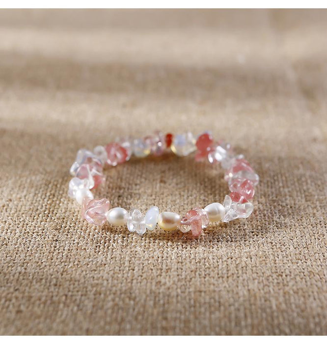 Handmade Agate Crystal Beaded Bracelet