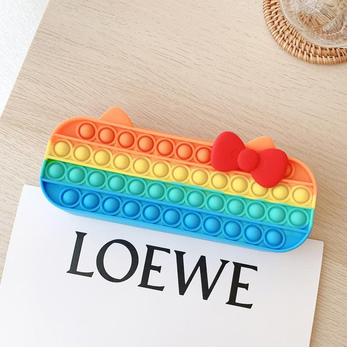 Unzip stationery storage silicone toys