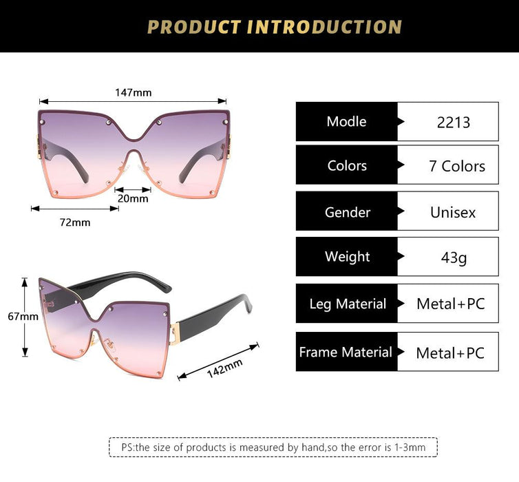 Gradient cat's Eye Sunglasses Retro