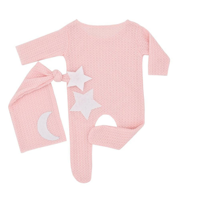 Two Piece Star Moon Knitted Jumpsuit