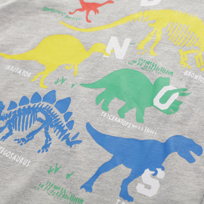 Short sleeve dinosaur print