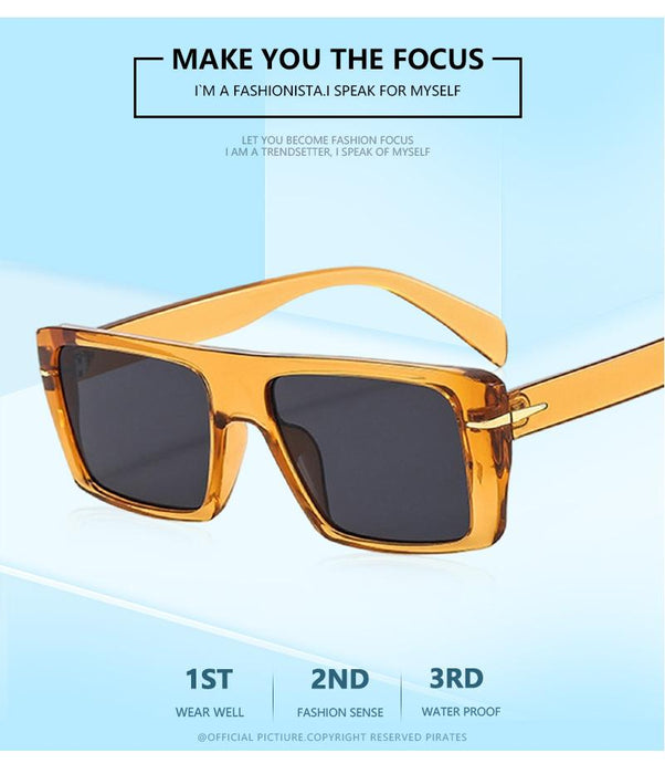 Square retro simple light luxury Sunglasses
